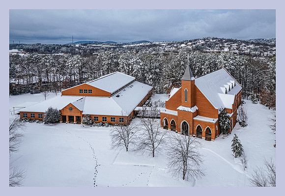 Covenant Church in West Little Rock - Drone photo
